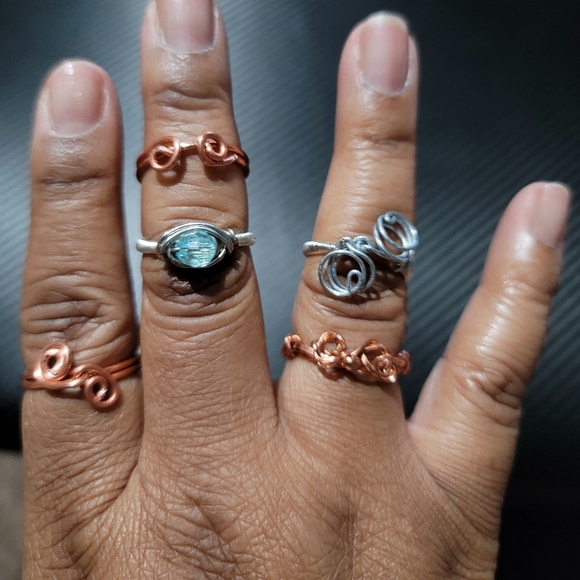 Handmade Wire Wrapped Rings - Picture 3 of 8